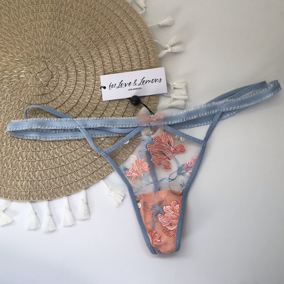 For Love And Lemons Intimates Sleepwear For Love And Lemons Lily Thong Panty Poshmark